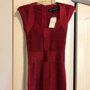 French Connection Red Bandage / Bodycon dress